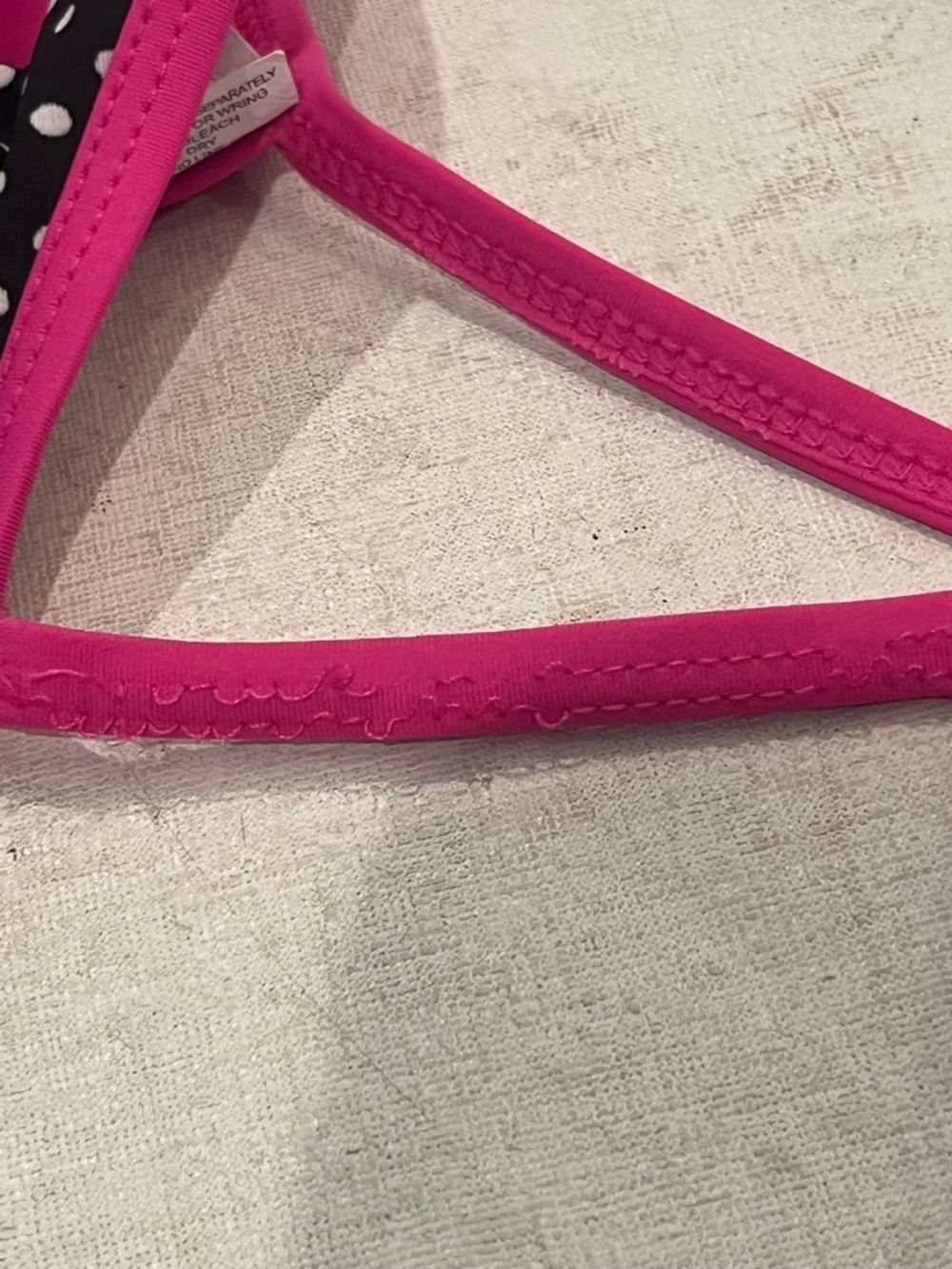 Hello Kitty Hot Pink Girls' One-Piece Swimsuit with Polka Dot Bow. So cute! - Picture 6 of 8